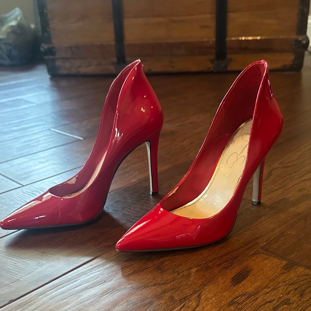 Jessica Simpson Red Stiletto Heels